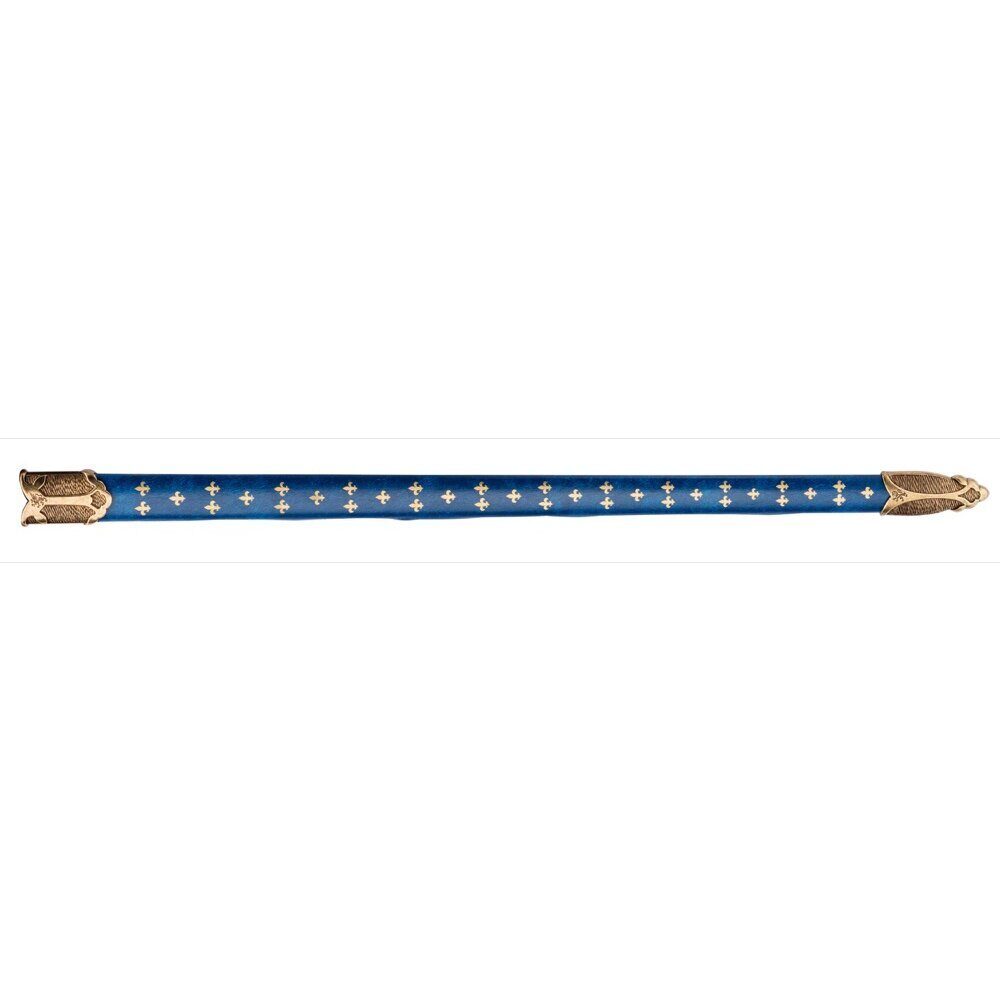 Réplique Denix d’épée médiévale Française EPEE FLEUR DE LYS FOURREAU BLEU 109 cm