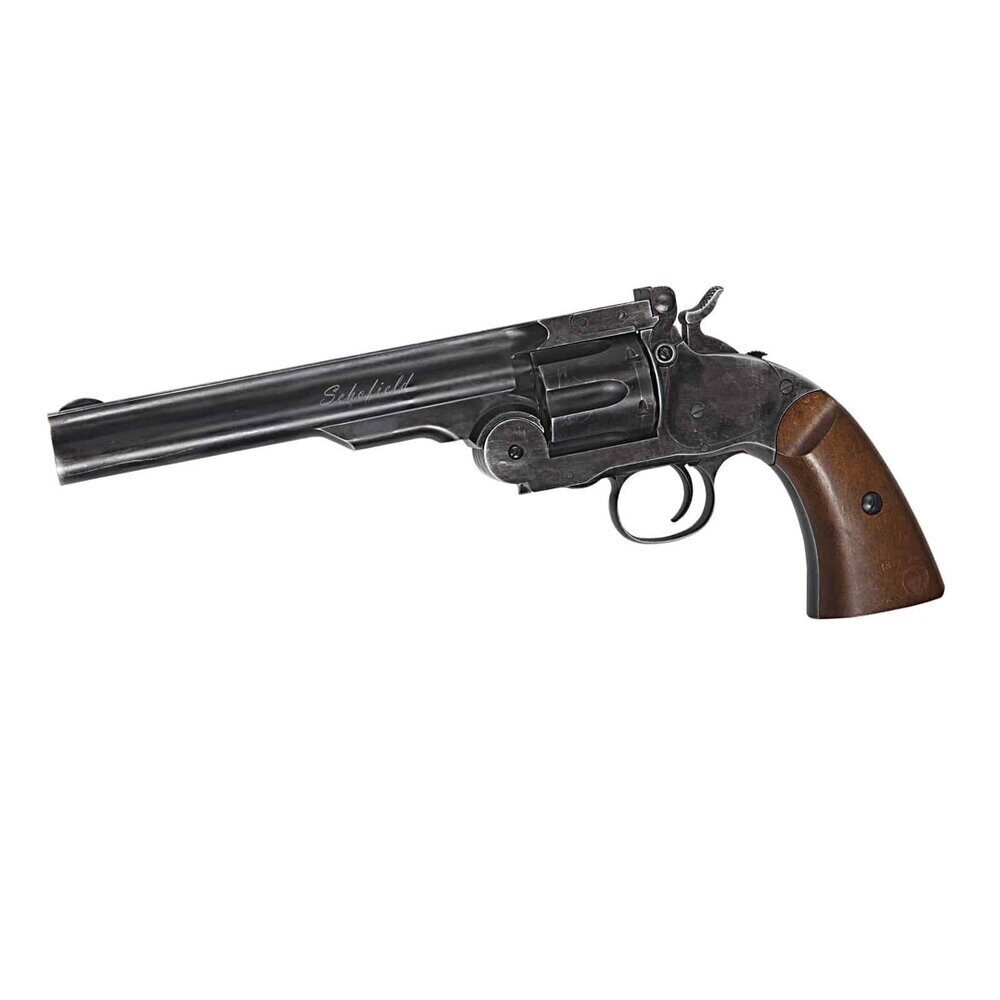 Revolver Asg Schofield 6″ CO2 Black Full Metal 4.5 Plombs