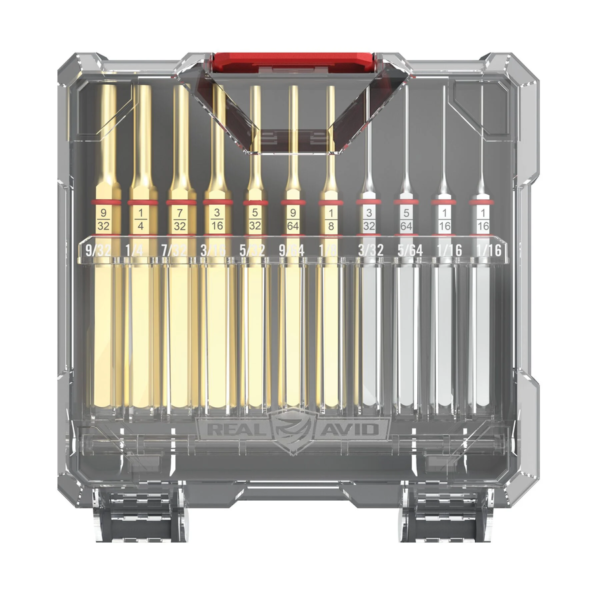 Set Standard Chasse-Goupille 11 Pieces Laiton & Acier Real Avid