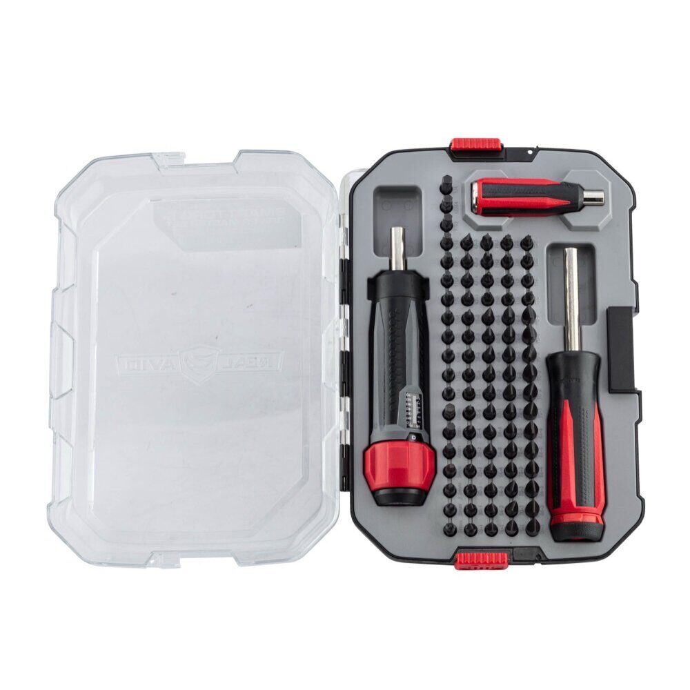 Tournevis avec 83 embouts et tournevis dynamométrique SMART TORQ