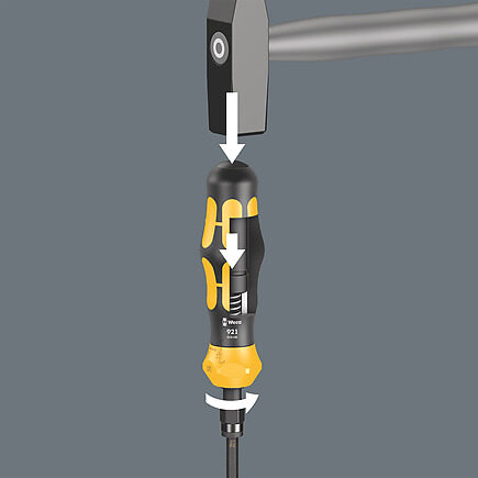 Tournevis a frapper avec embout 70 mm WERA