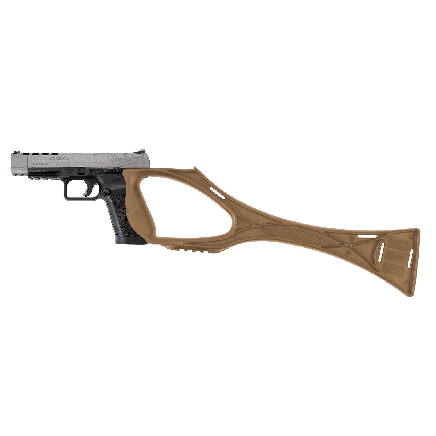 Crosse Tactique Armbrace FDE pour Pistolet Canik Tp Sans Puits de Chargeur – Image 2