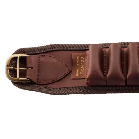 Cartouchières croupon ciré marron à tubes – Country Sellerie 20 tubes