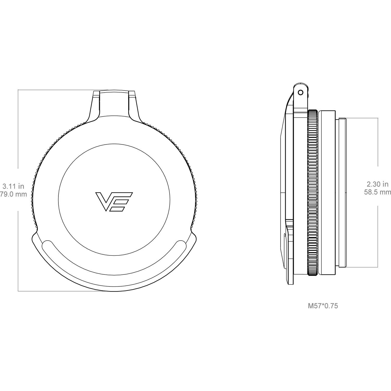 Vector Optics Protection Flip Up 56 mm – Image 4