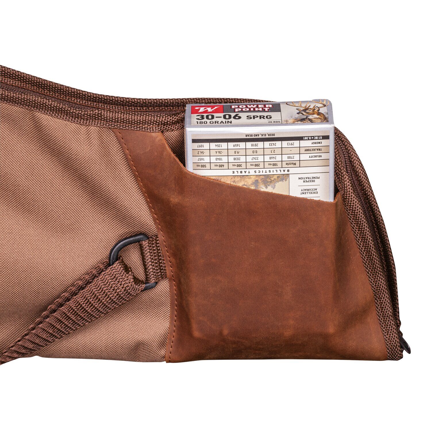 Fourreau Colombi Fusil Toile Marron et Cuir