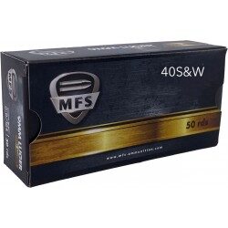 Munitions MFS cal. .40 S&W Plomb Rond Enrobé 165gr – Lot de 1000