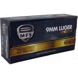 Munitions MFS cal. 9×19 TMJ 124gr – Lot de 500