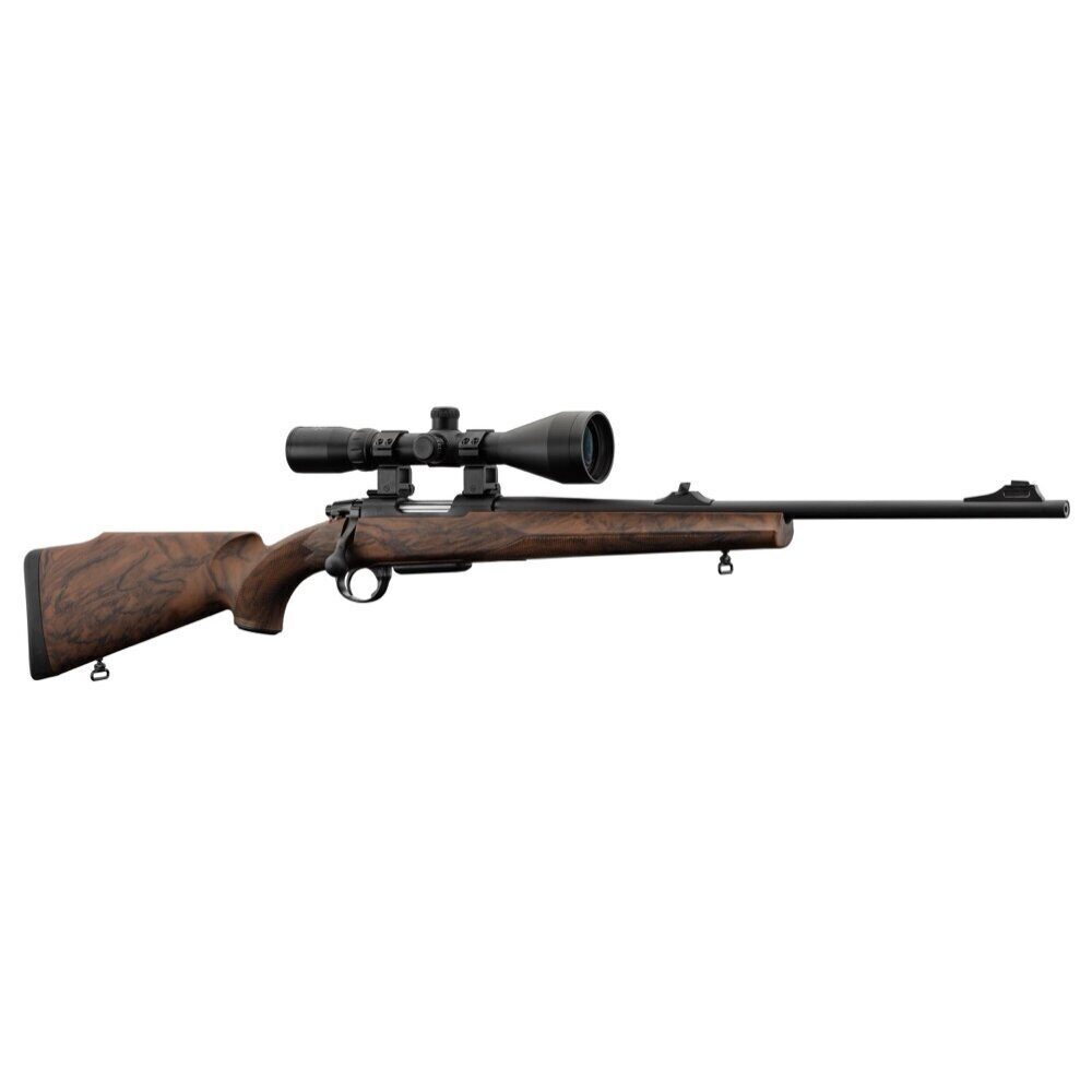 Pack carabine de chasse Affût Baldi CF01 222 Rem aspect bois + Lunette 3-12 x 56 + Montages Pack Baldi CF1 bois Affût 222R Filetée + Lunette 4-12×50 + Embase CHASSE OPTIQUE