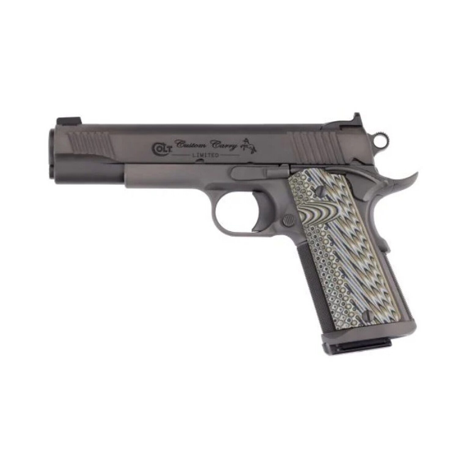Pistolet Colt Custom Carry Govt .45 ACP 5″ Stainless/Smoke DLC