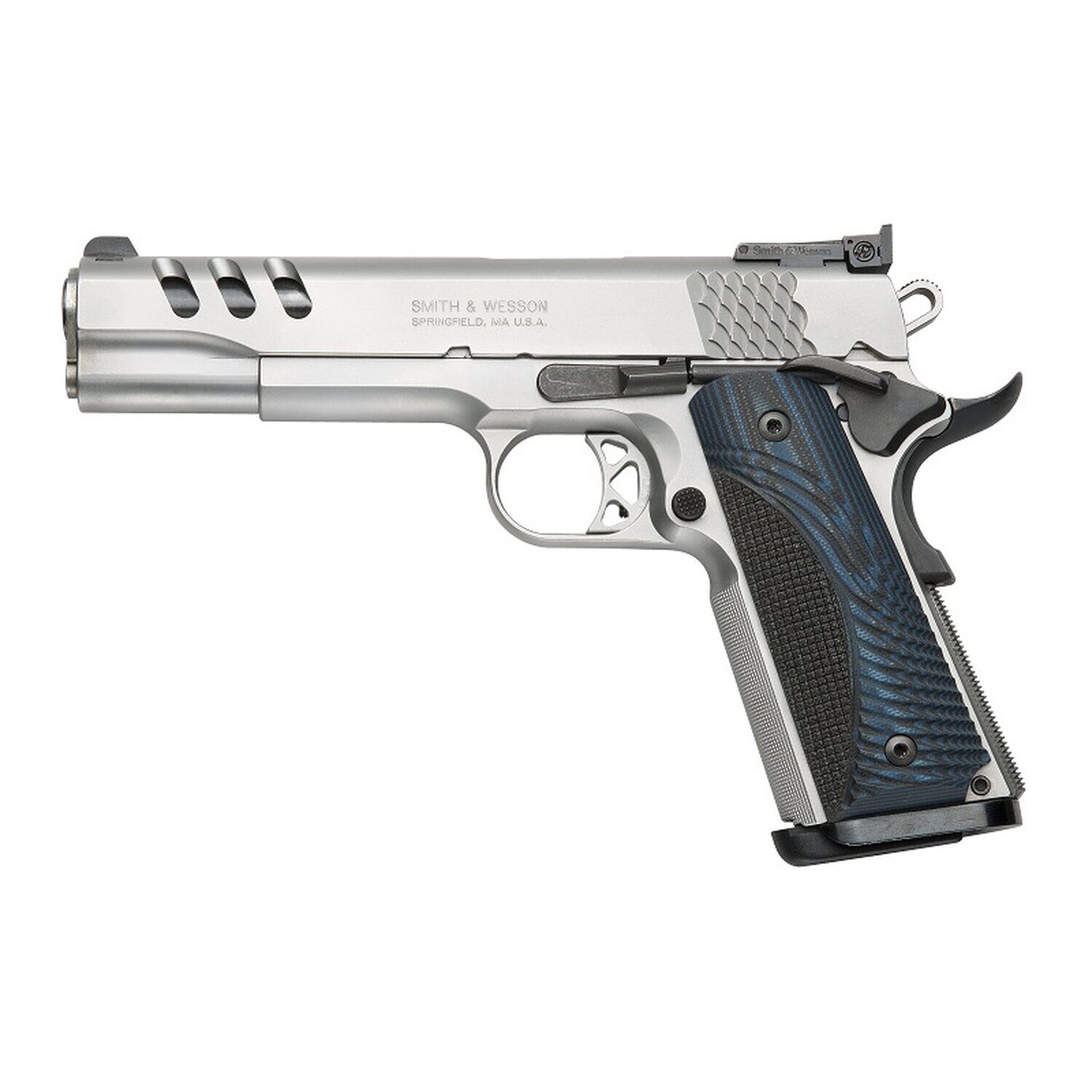 Pistolet S&W 1911 PC Custom Bleu .45 ACP Smith & Wesson