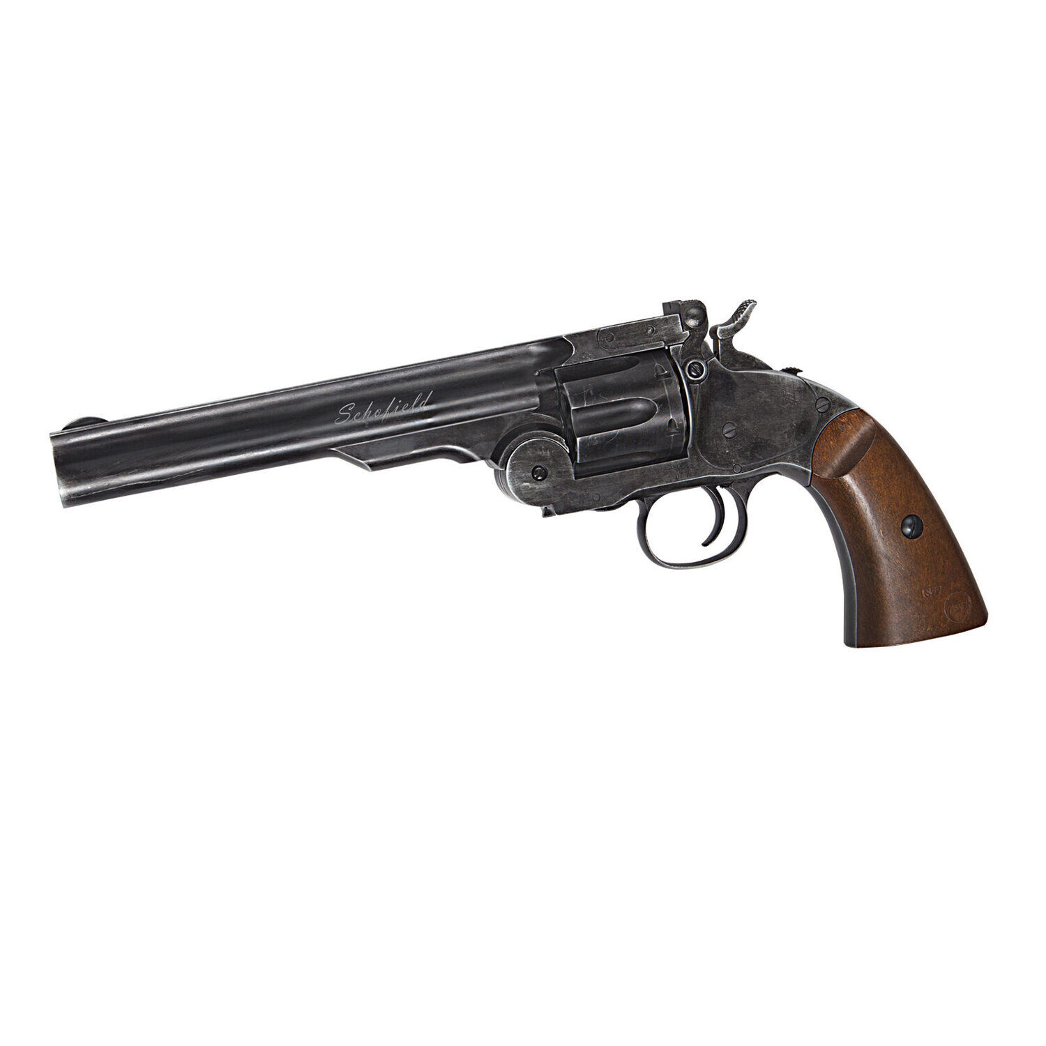 Revolver Asg Schofield 6″ CO2 Black Full Metal 4.5 Plombs